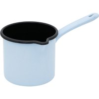 Riess Classic Backemaille Blau Schnabeltopf 12 cm / 1,0 L mit Stiel - Emaille von Riess