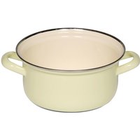 Riess Classic Pastell Kasserolle 16 cm / 1,0 L gelb - Emaille von Riess