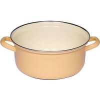 Riess Classic Pastell Kasserolle 20 cm / 2,0 L goldgelb - Emaille von Riess