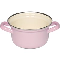 Riess Classic Pastell Kasserolle 12 cm / 0,5 L rosa - Emaille von Riess