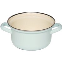 Riess Classic Pastell Kasserolle 14 cm / 0,75 L türkis - Emaille von Riess