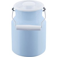 Riess Classic Pastell Milchkanne 1,5 L blau - Emaille mit Deckel von Riess