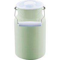 Riess Classic Pastell Milchkanne 2,0 L nilgrün - Emaille mit Deckel von Riess