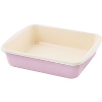 Riess Classic Pastell Mini-Backofenform 24,8x20 cm rosa - Emaille von Riess
