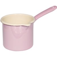 Riess Classic Pastell Schnabeltopf mit Stiel 12 cm / 1,0 L rosa - Emaille von Riess