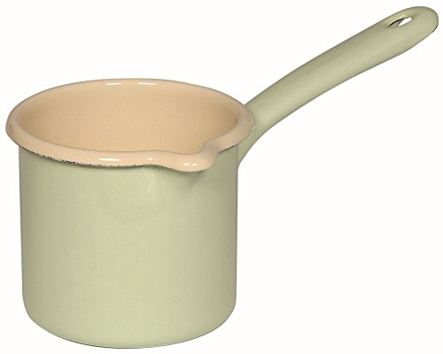 Riess, 0284-006, Schnabeltopf mit Stiel 10, CLASSIC - BUNT/PASTELL, Farbe Nilgrün, Durchmesser 10 cm, Höhe 12,4 cm, Inhalt 0,75 Liter, Emaille, Milchtopf, Induktion, Riess Emaille Topf Riess, 0284-006, Schnabeltopf mit Stiel 10, CLASSIC - BUNT/PASTELL, Farbe Nilgrün, Durchmesser 10 cm, Höhe 12,4 cm, Inhalt 0,75 Liter, Emaille, Milchtopf, Induktion, Riess Emaille Topf von Riess