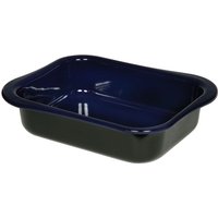 Riess Classic Schwarz-Blau Wavehandle Bratpfanne 36x26,5 cm - Emaille von Riess