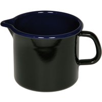 Riess Classic Schwarz-Blau Schnabeltopf 12 cm / 1,0 L - Emaille von Riess