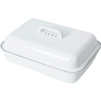 Riess Classic Weiß Brotdose 37 x 26 cm mit Deckel - Emaille Riess Classic Weiß Brotdose 37 x 26 cm mit Deckel - Emaille von Riess