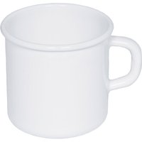 Riess Classic Weiß Becher / Topf mit Bördel 9 cm / 0,5 L - Emaille von Riess