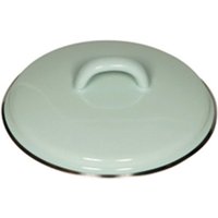 Riess Deckel aus Emaille 14 cm Türkis von Riess