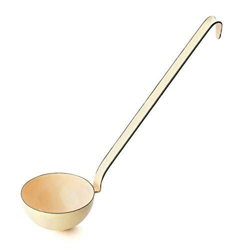 Riess Emaille Schöpflöffel Kochkelle Pastell Serie Küchentool zum Hängen (goldgelb, 9 cm) von Riess