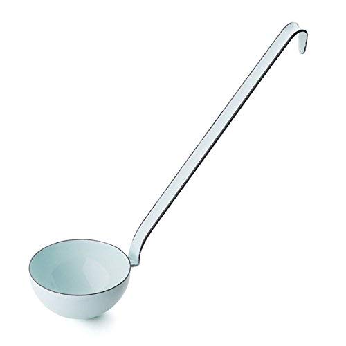 Riess Emaille Schöpflöffel Kochkelle Pastell Serie Küchentool zum Hängen (türkis, 8 cm) von Riess
