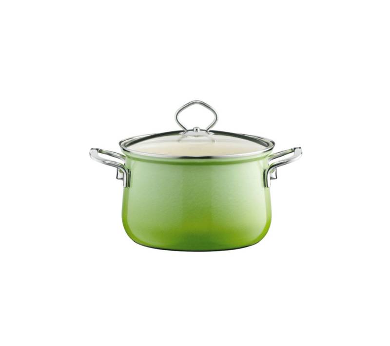 Riess Fleischtopf NOUVELLE Fleischtopf mit Glasdeckel 1,5 l Hellgrün von Riess