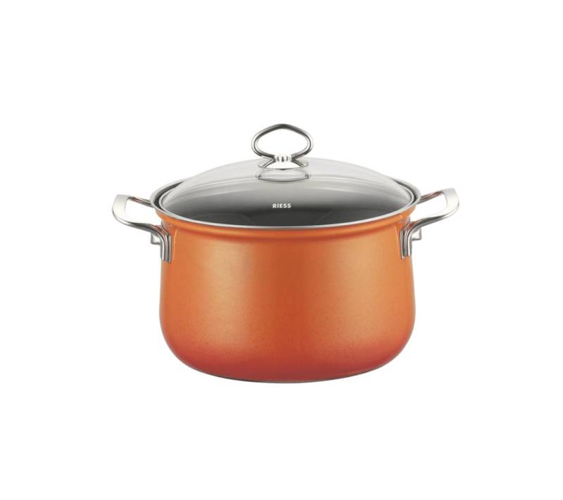 Riess Fleischtopf NOUVELLE Fleischtopf mit Glasdeckel 3,5 l Orange Riess Fleischtopf NOUVELLE Fleischtopf mit Glasdeckel 3,5 l Orange von Riess