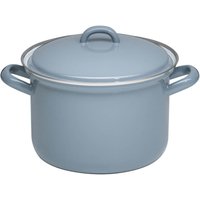 Riess Fleischtopf mit Deckel aus Emaille Pure Grey 2,5 l von Riess