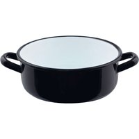 Riess Kasserolle Classic Schwarz Emaille 18 cm 1,5 l von Riess