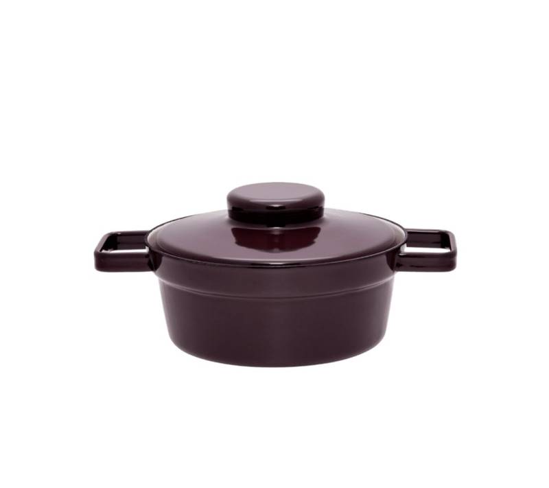 Riess Kochtopf Aromapots Kasserolle mit Deckel Ø20cm Violett von Riess