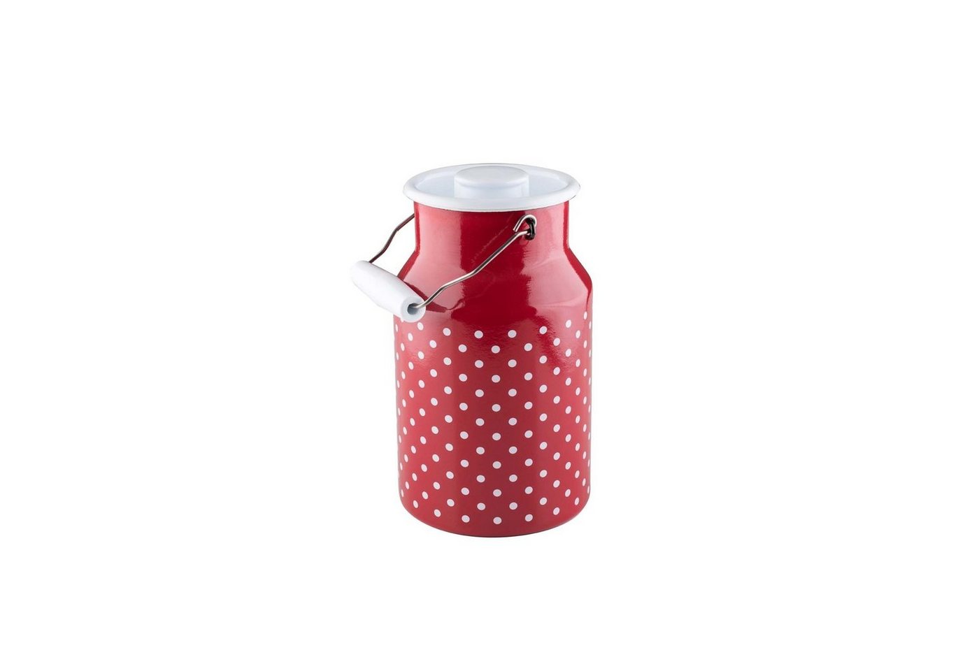 Riess Milchkanne Milchkanne mit Deckel Pünktchen, 2 l, (Stück, 1-St), Empfohlen bei Nickelallergie von Riess