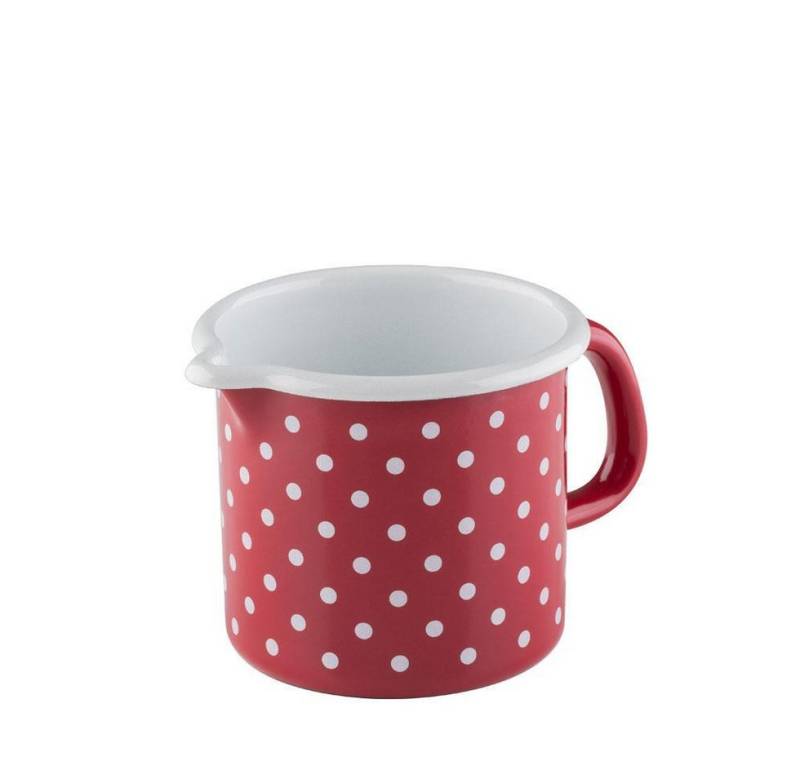 Riess Milchtopf Schnabeltopf 0040-077, Emaille, mit Ausguss, für alle Herdarten, schnitt- & kratzfest von Riess