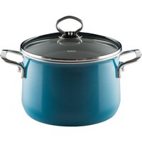 Riess Nouvelle Aquamarin extra stark Fleischtopf 20 cm / 4,0 L - Emaille von Riess