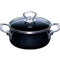 Riess Nouvelle Black Magic extra stark Kasserolle 16 cm / 1,0 L - Emaille von Riess