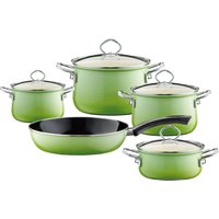 Riess Nouvelle Smaragd 5-teiliges Kochgeschirr-Set - Emaille von Riess