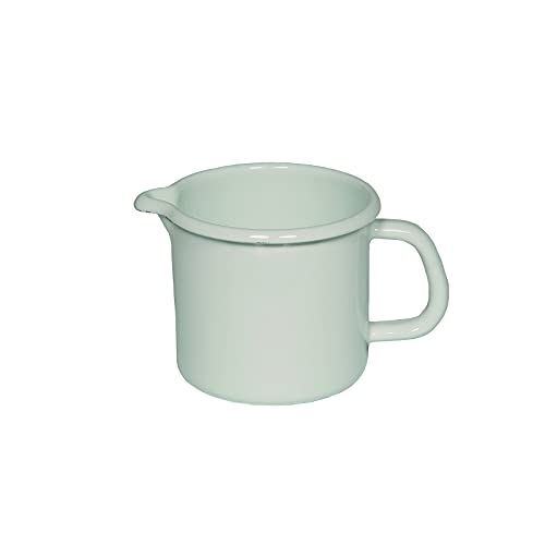 Riess- Schnabeltopf - Milchtopf - Emaille - weiß - Ø 9cm - 0,5 Liter von Riess