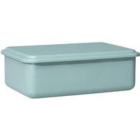 Riess Serve + Store Vorratsbehälter medium / hoch Salbeigrün - Emaille von Riess