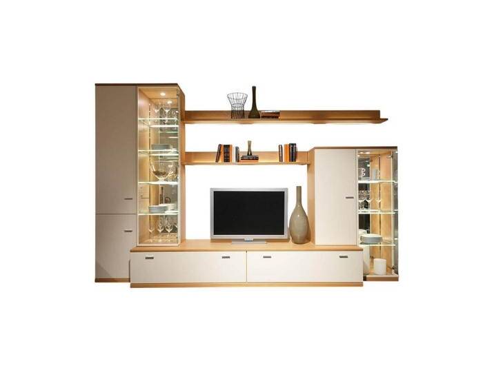 Rietberger Möbelwerke Anbauschrank Wohnwand Vancouver 21 21628 Korpus Eiche Sand Front von Rietberger-Möbelwerke