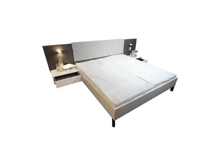 Rietberger Möbelwerke Polsterbett Bett Valea S71 69892 Lack R5 Brilliantgrau Hellgrau, grau von Rietberger-Möbelwerke