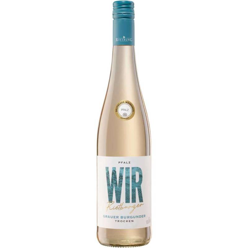 Wir Rietburger Weißwein Grauer Burgunder Pfalz QbA trocken von Rietburg