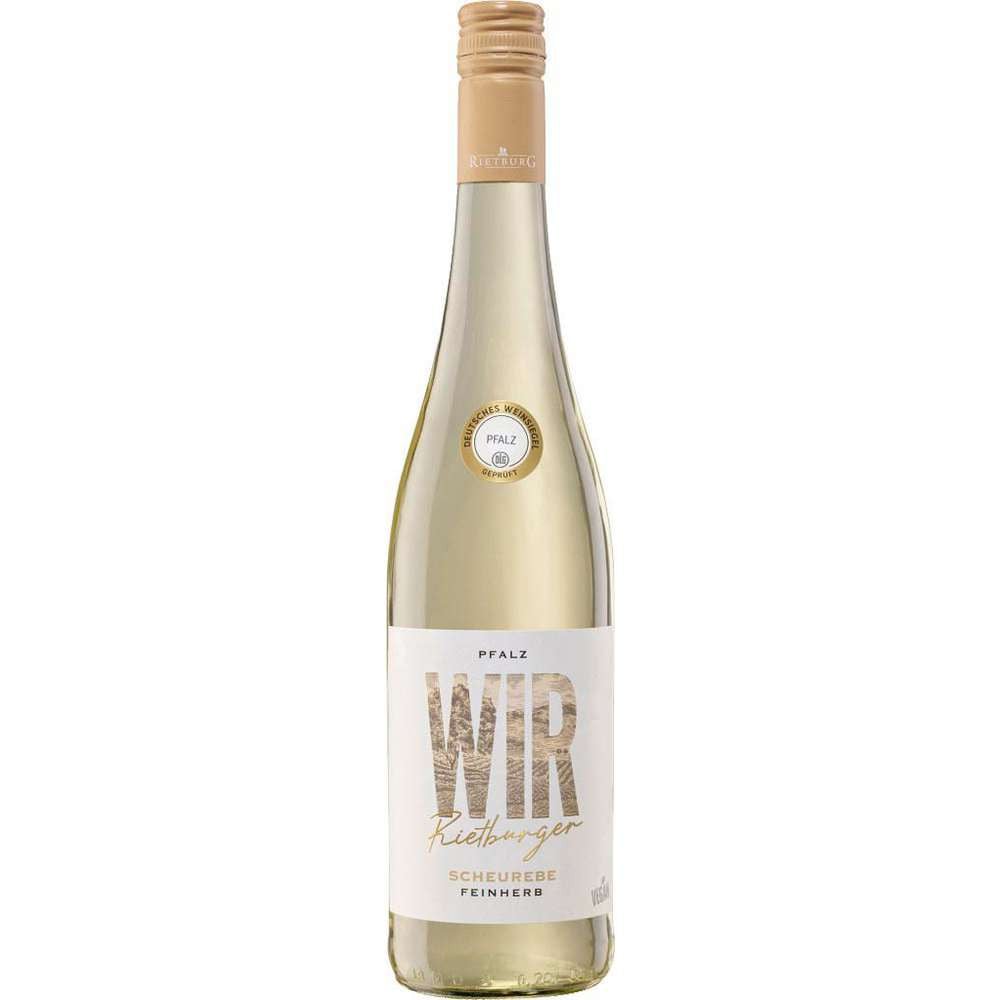 Wir Rietburger Weißwein Pfalz Scheurebe QbA feinherb 0,75 l Wir Rietburger Weißwein Pfalz Scheurebe QbA feinherb 0,75 l von Rietburg