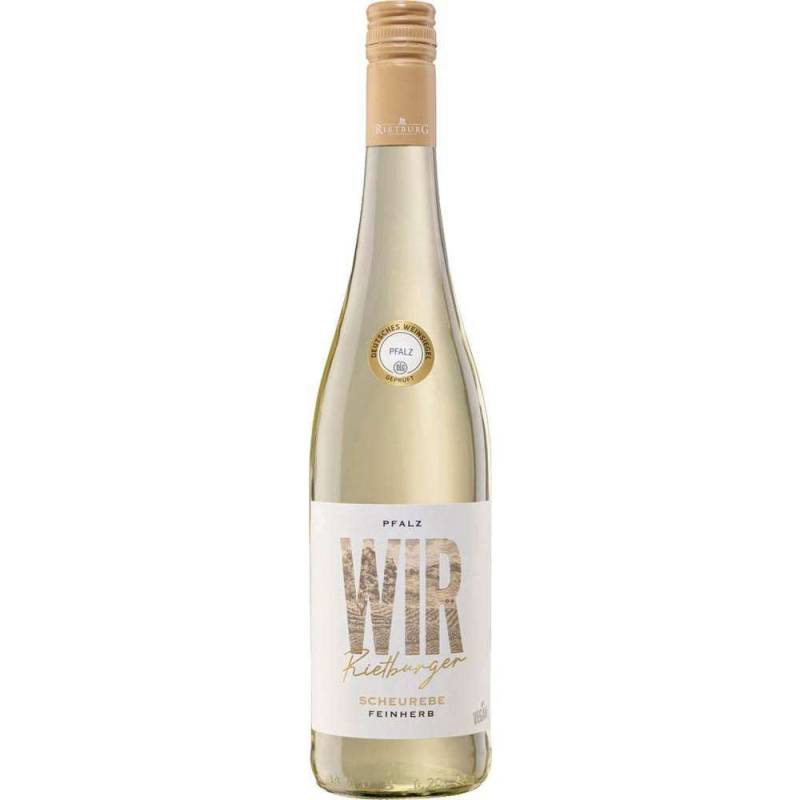 Wir Rietburger Weißwein Pfalz Scheurebe QbA feinherb 0,75 l von Rietburg