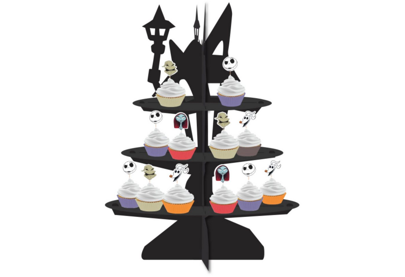 Riethmüller GmbH Dekoobjekt Cupcake Ständer Nightmare Before Christmas, Schwa von Riethmüller GmbH