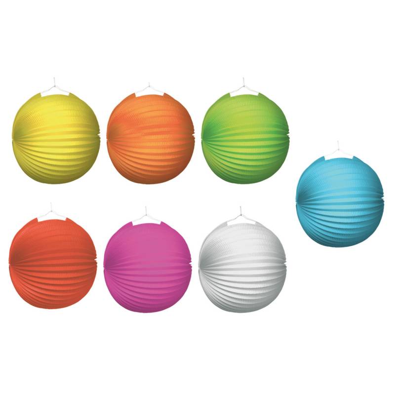 Riethmueller Papier-Lampion Ø 25 cm 7-fach sortiert von Riethmueller