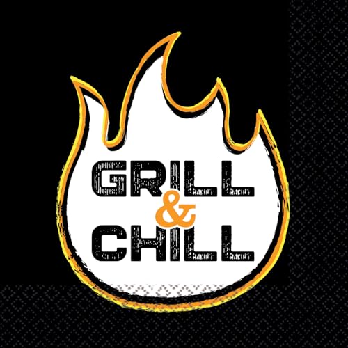 Riethmüller Servietten "Grill & Chill" 33cm x 33cm, 16 Stück - Große Papier-Servietten mit Spruch für Grillfeier & Gartenparty - Tischdeko Riethmüller Servietten "Grill & Chill" 33cm x 33cm, 16 Stück - Große Papier-Servietten mit Spruch für Grillfeier & Gartenparty - Tischdeko von Riethmüller