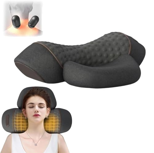 Callixe Thera Pillow,Callixe Neck Pillow,Heated Massage Neck Pillow,Cervical Massage Traction Bed Back Pillow,Adjustable Memory Foam Pillows for Relieves Neck and Shoulder Pain (Heating Massage Black) Callixe Thera Pillow,Callixe Neck Pillow,Heated Massage Neck Pillow,Cervical Massage Traction Bed Back Pillow,Adjustable Memory Foam Pillows for Relieves Neck and Shoulder Pain (Heating Massage Black) von Rietoiu