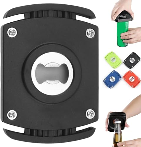 Soft Edge Soda Can Opener,Drop Top Can Opener,Beer Can Opener,Can Cutter Top Remover,Handheld Safety Manual Can Opener, Smooth Edge Effortless Rip and Sip Opener (Black) von Rietoiu