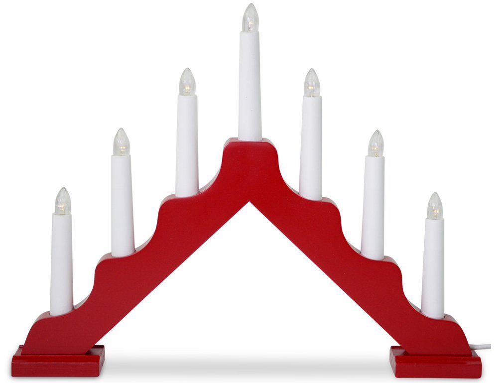 RIFFELMACHER & WEINBERGER Christbaumschmuck LED Schwibbogen Lichterbogen mit 7 Kerzen 40x5x30c RIFFELMACHER & WEINBERGER Christbaumschmuck LED Schwibbogen Lichterbogen mit 7 Kerzen 40x5x30c von Riffelmacher & Weinberger