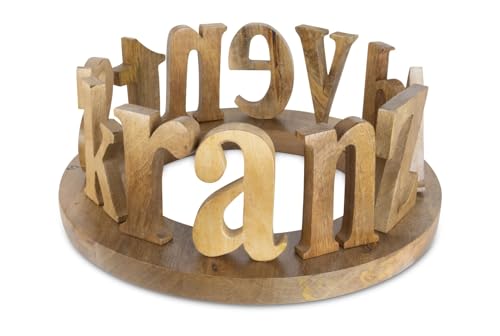 Riffelmacher Deko Holzring Adventskranz | Massiver Holzkreis | Natur Braun | 40×40×15 cm | Weihnachtsdeko modern & rustikal | 10916 Riffelmacher Deko Holzring Adventskranz | Massiver Holzkreis | Natur Braun | 40×40×15 cm | Weihnachtsdeko modern & rustikal | 10916 von Riffelmacher & Weinberger