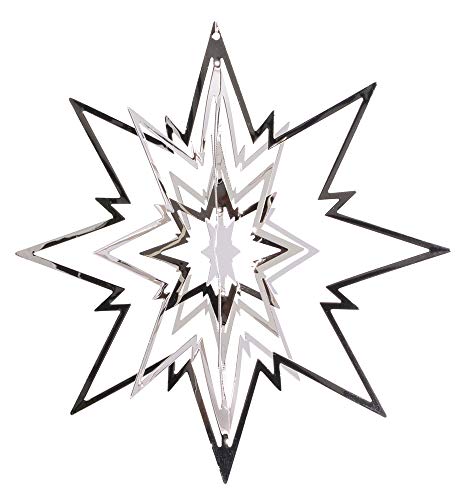 Riffelmacher Deko Stern zum Hängen 3D - Silber 12cm - Wunderschöne Hängedekoration Weihnachten Riffelmacher Deko Stern zum Hängen 3D - Silber 12cm - Wunderschöne Hängedekoration Weihnachten von Riffelmacher & Weinberger