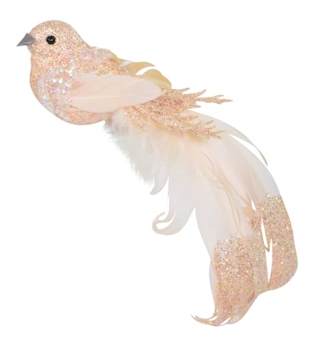 Riffelmacher Deko-Vogel Weihnachtsbaumschmuck | 16 x 4 cm | Rosa mit Glitzer, langem Schwanz & Clip | 16507 Riffelmacher Deko-Vogel Weihnachtsbaumschmuck | 16 x 4 cm | Rosa mit Glitzer, langem Schwanz & Clip | 16507 von Riffelmacher & Weinberger