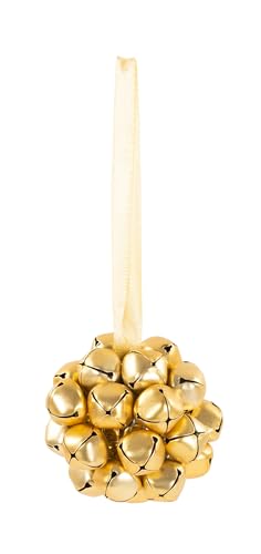 Riffelmacher Glöckchenkugel Hänger | 5 cm | Metall Gold | Weihnachtskugel mit Klang | Christbaumschmuck zum Aufhängen festlich glänzend | 14262 Riffelmacher Glöckchenkugel Hänger | 5 cm | Metall Gold | Weihnachtskugel mit Klang | Christbaumschmuck zum Aufhängen festlich glänzend | 14262 von Riffelmacher & Weinberger