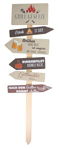 Riffelmacher Holz-Dekostecker Grillgesetze | 25x80 cm | Natur-braun | Gartenstecker mit Schrift | Grill Deko Schild BBQ Outdoor Humor | 01672 Riffelmacher Holz-Dekostecker Grillgesetze | 25x80 cm | Natur-braun | Gartenstecker mit Schrift | Grill Deko Schild BBQ Outdoor Humor | 01672 von Riffelmacher & Weinberger