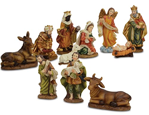 Riffelmacher Krippenfiguren Set 7-9 cm | 11-TLG. Traditionelles Design - 78463 - Weihnachtskrippe Dekoration Weihnachten - Polyresin Riffelmacher Krippenfiguren Set 7-9 cm | 11-TLG. Traditionelles Design - 78463 - Weihnachtskrippe Dekoration Weihnachten - Polyresin von Riffelmacher & Weinberger