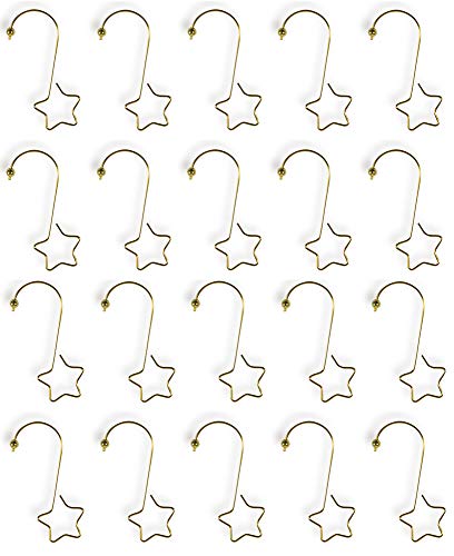 Riffelmacher Kugelaufhänger mit Stern 20 Stück 14447 - Gold von Riffelmacher & Weinberger