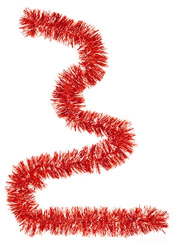 Riffelmacher Weihnachtsgirlande Busch-Mix 2m 37274 - Rot - Zauberhafte Dekoration zu Weihnachten Herbst Winter für Treppengeländer Fenster Türen Tische Tafel Geburtstag Jubiläen von Riffelmacher & Weinberger