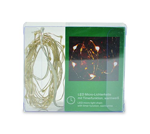 Riffelmacher & Weinberger LED-Draht-Lichterkette mit Timerfunktion, 35 Lichter, 350 cm, 1 Stück/Packung, warmweiß 76113.31 von DK WDDO