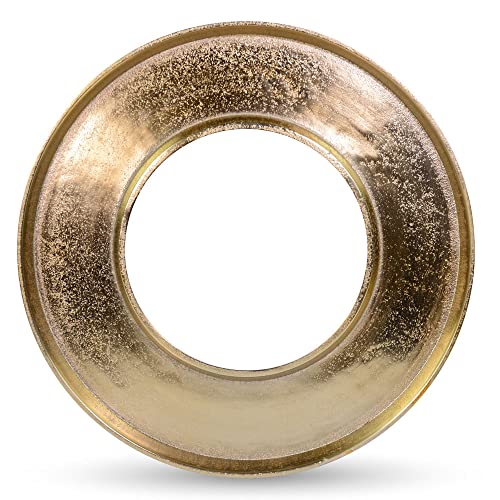 Riffelmacher&Weinberger Metall Adventskranz Ringförmig aus Aluminium Ø 40 cm 24130 | Gold von Riffelmacher&Weinberger